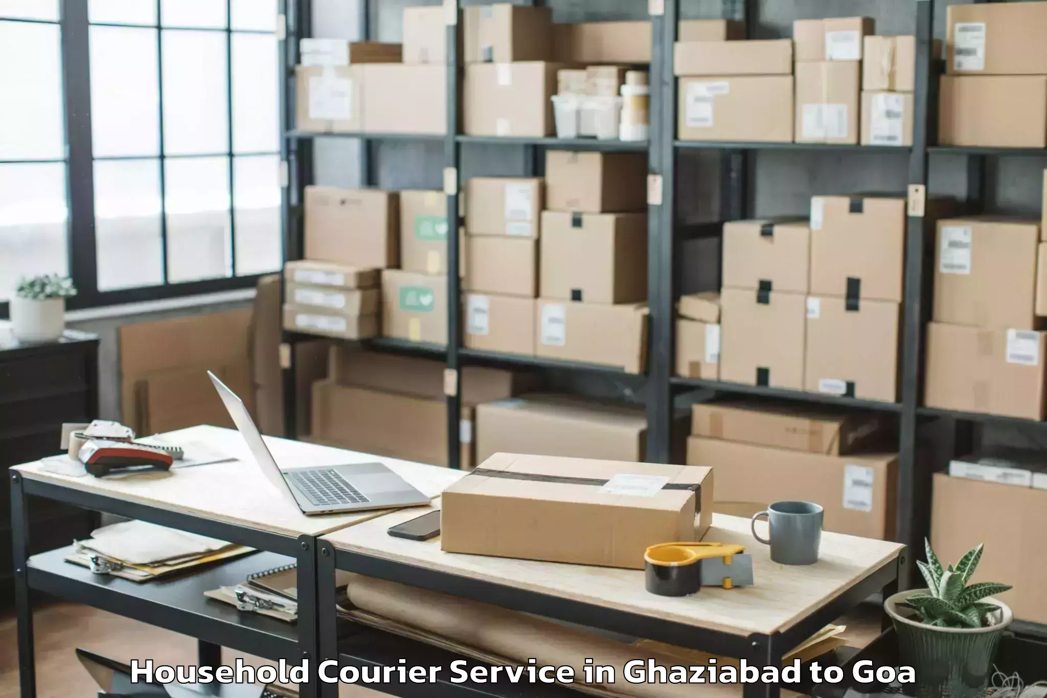 Professional Ghaziabad to Bambolim Household Courier